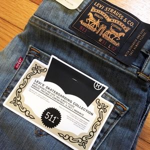 Levis Skateboarding 511 Jeans, 31x32, Avenues Wash